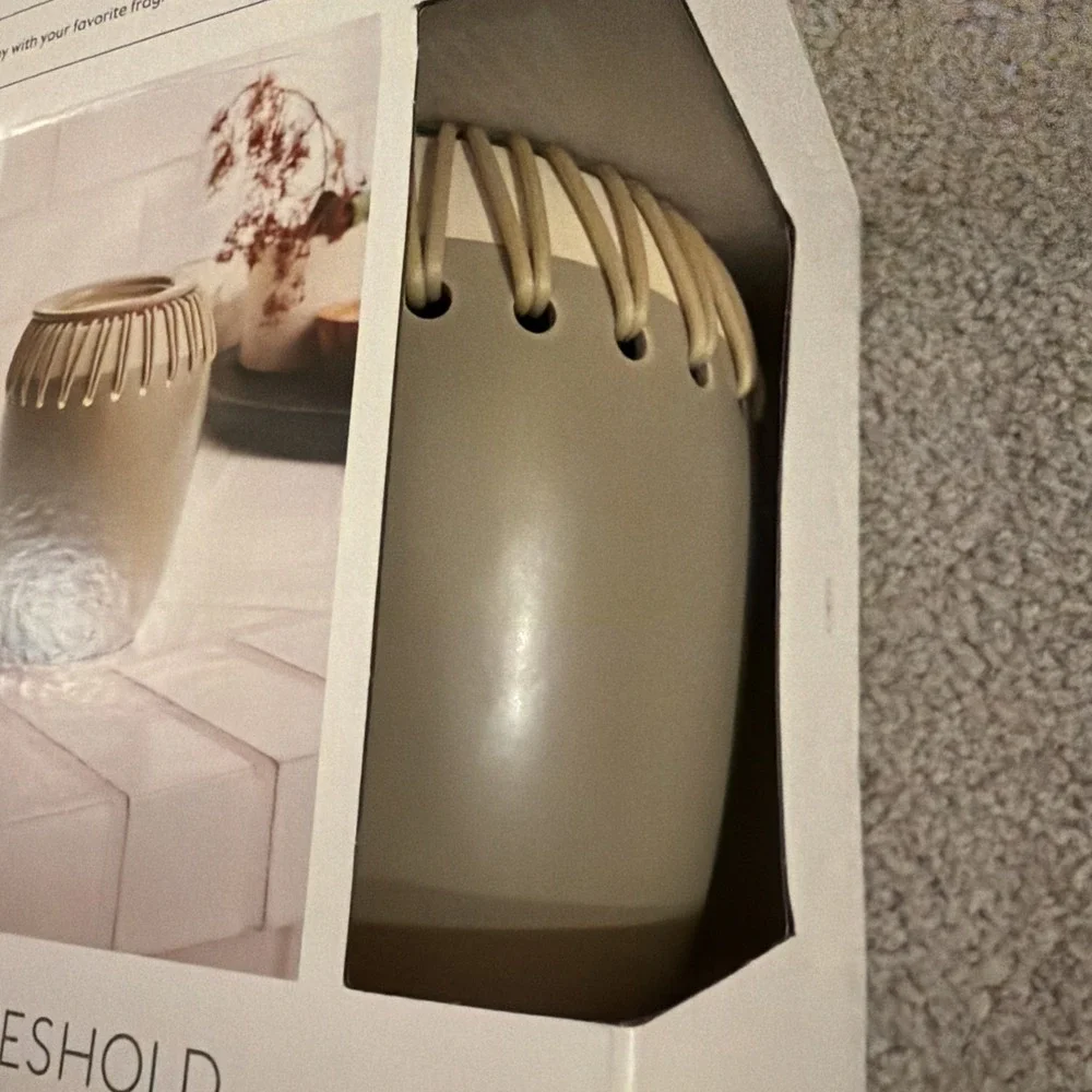 Threshold Woven Ceramic Sanded Tabletop Wax Warmer - Threshold‎